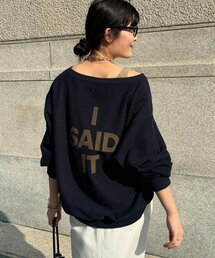 DouDou | 【インフルエンサーOKOCHI企画】リバーシブルロゴスウェット(Tシャツ/カットソー)