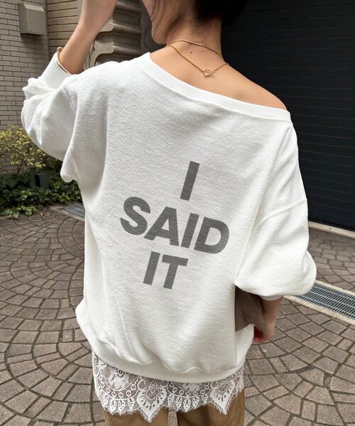 DouDou（ドゥドゥ）の「【インフルエンサーOKOCHI企画】リバーシブルロゴスウェット（Tシャツ/カットソー・レディース・ピンク/ネイビー/グレー/オフホワイト・FREE）」の10枚目の写真