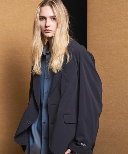 MAISON SPECIAL(メゾンスペシャル)の「《UNISEX》【PERTEX】Single 2B Prime-Over Tailored Jacket/【パーテックス】シングル2Bプライムオーバーテーラードジャケット【MAISON SPECIAL/メゾンスペシャル】■セットアップ対応■(テーラードジャケット・メンズ・ブラック/グレー/チャコールグレー・0/1/2)」の8枚目の写真