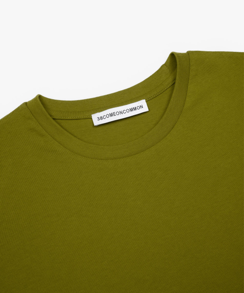 38COMEONCOMMON（38カモンコモン）の「Regular Cotton T-Shirt (Olive)（Tシャツ/カットソー・レディース・その他・FREE）」の3枚目の写真