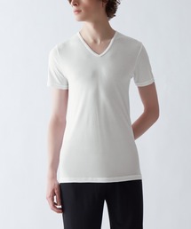 アセドロン（アセドロン）の「アセドロン VネックTシャツ 鹿の子 ベタつき瞬時にどこへやら（インナーウェア/肌着）」