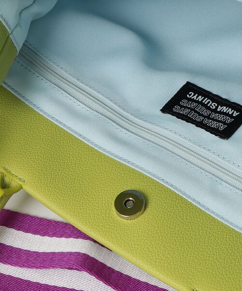 ANNA SUI NYC（アナ スイ エヌ ワイ シー）の「ANNA SUI NYC/アナ スイ エヌワイシー/レトロベルトバッグ（トートバッグ・レディース・ブラック/モスグリーン/ラベンダー・F）」の10枚目の写真