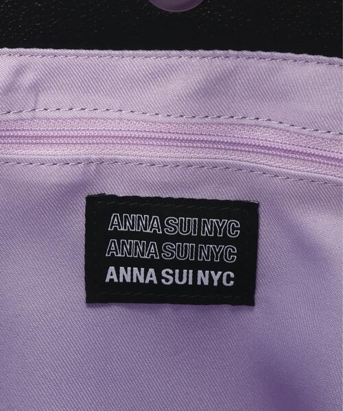 ANNA SUI NYC（アナ スイ エヌ ワイ シー）の「ANNA SUI NYC/アナ スイ エヌワイシー/レトロベルトバッグ（トートバッグ・レディース・ブラック/モスグリーン/ラベンダー・F）」の21枚目の写真
