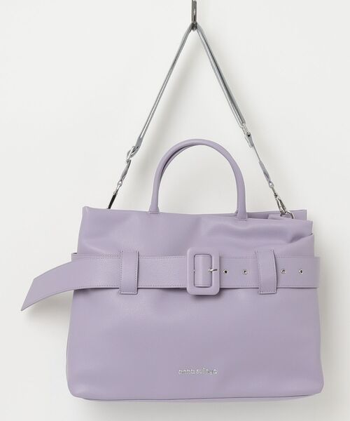 ANNA SUI NYC（アナ スイ エヌ ワイ シー）の「ANNA SUI NYC/アナ スイ エヌワイシー/レトロベルトバッグ（トートバッグ・レディース・ブラック/モスグリーン/ラベンダー・F）」の19枚目の写真