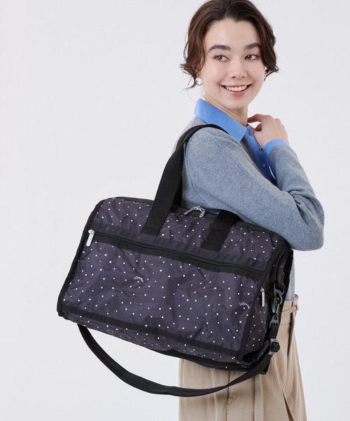 LeSportsac(レスポートサック)の「DELUXE MED WEEKENDER ブリスドッツ(ボストンバッグ・レディース・ブラック・FREE)」の1枚目の写真
