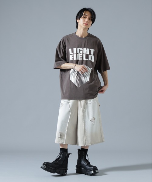 DANKE SCHON(ダンケシェーン)の「DankeSchon/ダンケシェーン/SULFUR SWEAT W-KNEE SHORTS(スウェットパンツ・メンズ・ブラック/ホワイト・L/M/S)」の11枚目の写真
