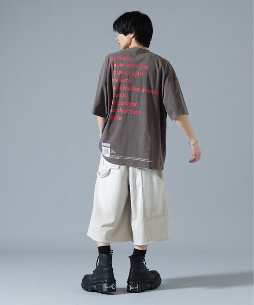 DANKE SCHON(ダンケシェーン)の「DankeSchon/ダンケシェーン/SULFUR SWEAT W-KNEE SHORTS(スウェットパンツ・メンズ・ブラック/ホワイト・L/M/S)」の13枚目の写真