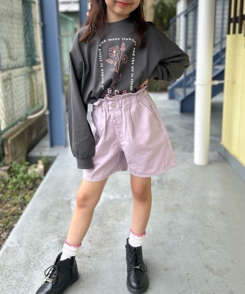 Right-on(ライトオン)の「VIVIAN BLUE(ヴィヴィアンブルー)【キッズ】モチーフロゴプリント長袖Tシャツ(Tシャツ/カットソー・キッズ・サックスブルー/ダークグレー・110/120/130/140/150/160)」の6枚目の写真