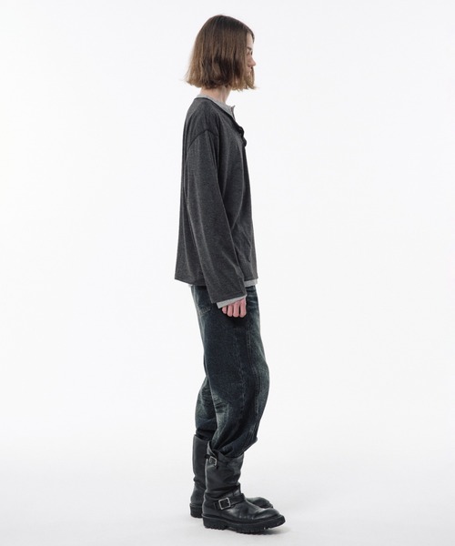Camphor wood（カンファーウッド）の「2PIECE PACK HENELY-NECK L/S TEE / 2ピースヘンリーネックサーマルティー（Tシャツ/カットソー・メンズ・グレー系/ホワイト・MEDIUM/LARGE）」の21枚目の写真