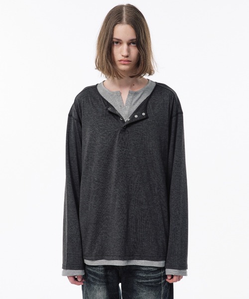 2PIECE PACK HENELY-NECK L/S TEE / 2ピースヘンリーネックサーマル