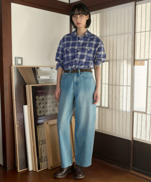 COVERNAT(カバーナット)の「リングサワイドデニムパンツインディゴライト(デニムパンツ・メンズ・その他・SMALL/X-LARGE/LARGE/MEDIUM)」の1枚目の写真