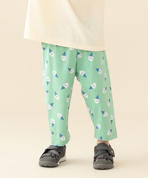 BEAMS mini(ビームスミニ)の「まいにち GOGO 7分丈 パンツ 2026SS(70~120cm)外遊び プチプラ 通園 通学 定番 旅行 洗濯可(その他パンツ・キッズ・ネイビー/ミント/ピンク/イエロー・S(70-80)/M(90-100)/L(110-120))」の2枚目の写真