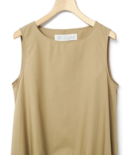 MidiUmi（ミディウミ）の「MidiUmi コクーンノースリーブワンピース（ワンピース・レディース・ブラック/ベージュ/チャコールグレー・FREE）」の15枚目の写真
