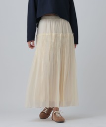 LEPSIM | シアーギャザーフレアスカート　638293(スカート)
