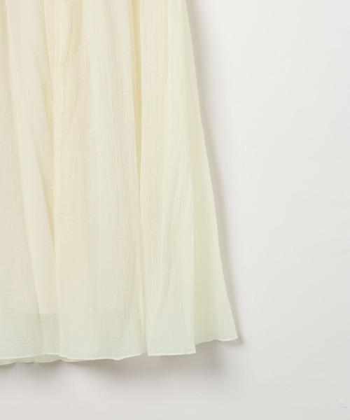 LEPSIM（レプシィム）の「シアーギャザーフレアスカート　638293（スカート・レディース・ブラック/アイボリー・FREE）」の11枚目の写真