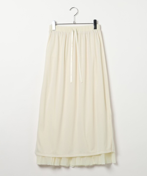 LEPSIM（レプシィム）の「シアーギャザーフレアスカート　638293（スカート・レディース・ブラック/アイボリー・FREE）」の14枚目の写真
