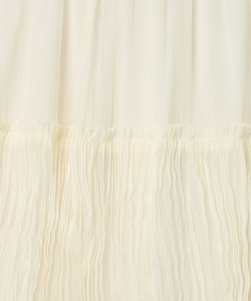 LEPSIM（レプシィム）の「シアーギャザーフレアスカート　638293（スカート・レディース・ブラック/アイボリー・FREE）」の16枚目の写真