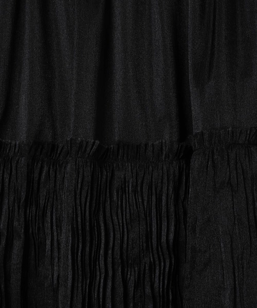 LEPSIM（レプシィム）の「シアーギャザーフレアスカート　638293（スカート・レディース・ブラック/アイボリー・FREE）」の17枚目の写真