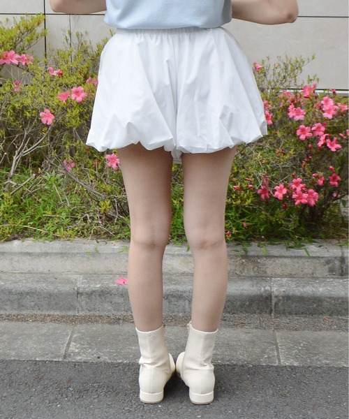 ＆soiree（アンドソワレ）の「バルーンショートパンツ（その他パンツ・レディース・ブラック/ホワイト・FREE）」の4枚目の写真