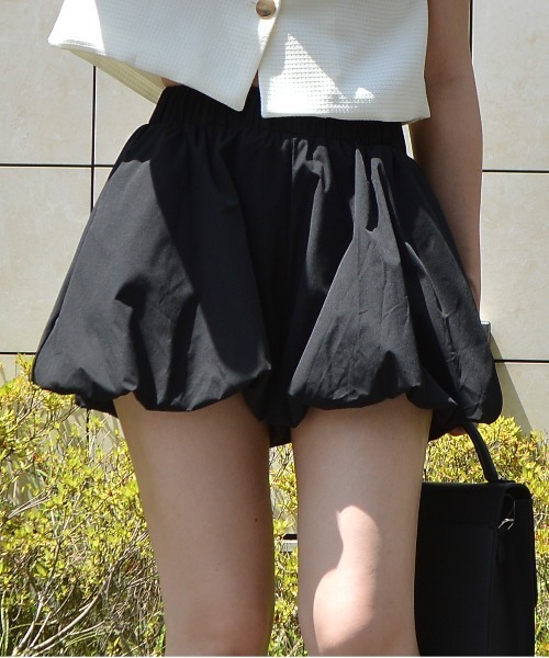 ＆soiree（アンドソワレ）の「バルーンショートパンツ（その他パンツ・レディース・ブラック/ホワイト・FREE）」の9枚目の写真