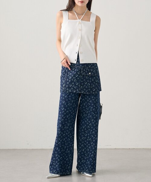 mystic（ミスティック）の「ホルターニットタンクトップ（タンクトップ・レディース・レッド/ピンク/オフホワイト/ブラック/グレー・FREE）」の10枚目の写真