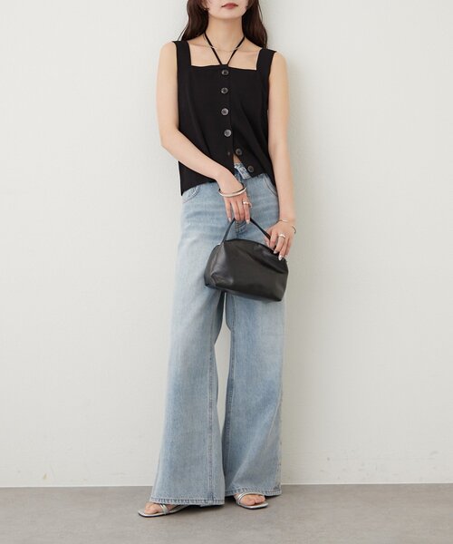 mystic（ミスティック）の「ホルターニットタンクトップ（タンクトップ・レディース・レッド/ピンク/オフホワイト/ブラック/グレー・FREE）」の18枚目の写真