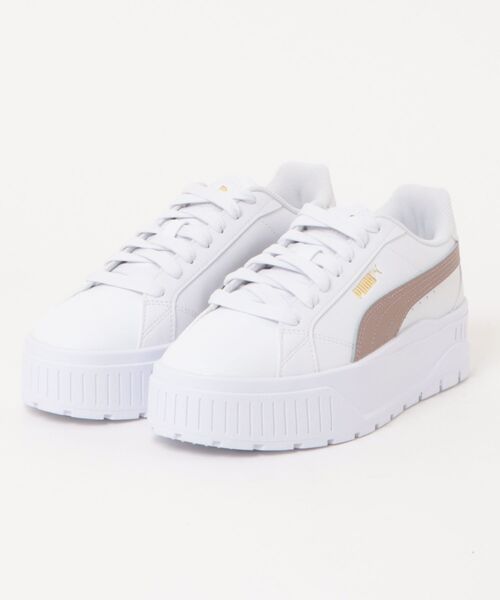 PUMA(プーマ)の「PUMA プーマ KARMEN 2 カルメン 2 401202 ABC-MART限定 *06WH/SANDSTONE(スニーカー・レディース・ホワイト・22.5cm/23.0cm/23.5cm/24.0cm/24.5cm/25.0cm/25.5cm)」の1枚目の写真