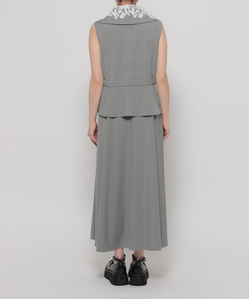 HARE（ハレ）の「2WAYエリレースジレワンピース(HARE)（ワンピース・レディース・ブラック/ライトグレー・FREE）」の21枚目の写真