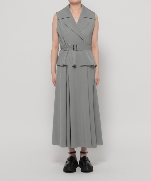 HARE（ハレ）の「2WAYエリレースジレワンピース(HARE)（ワンピース・レディース・ブラック/ライトグレー・FREE）」の22枚目の写真