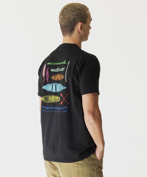 KAVU（カブー）の「KAVU/カブー Paddle Out/パドルアウト Tシャツ（Tシャツ/カットソー・メンズ・ベージュ/ネイビー/ブラック・LARGE/MEDIUM）」の2枚目の写真