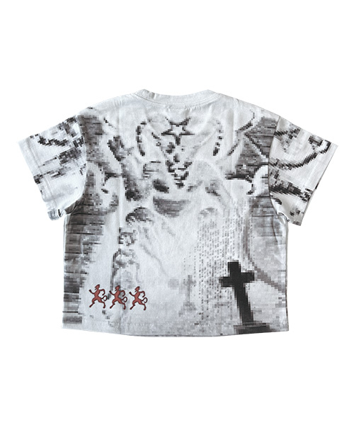 THECOLDESTMOMENT(ザコールデストモーメント)の「TCM demon crop T (white)(Tシャツ/カットソー・レディース・その他・X-SMALL)」の3枚目の写真