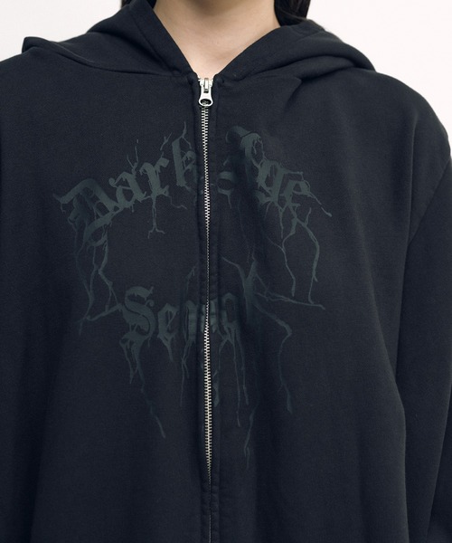 KEISUKEYOSHIDA（ケイスケヨシダ）の「Basic Parka Dark Age Print（パーカー・レディース・ブラック・L/M）」の12枚目の写真