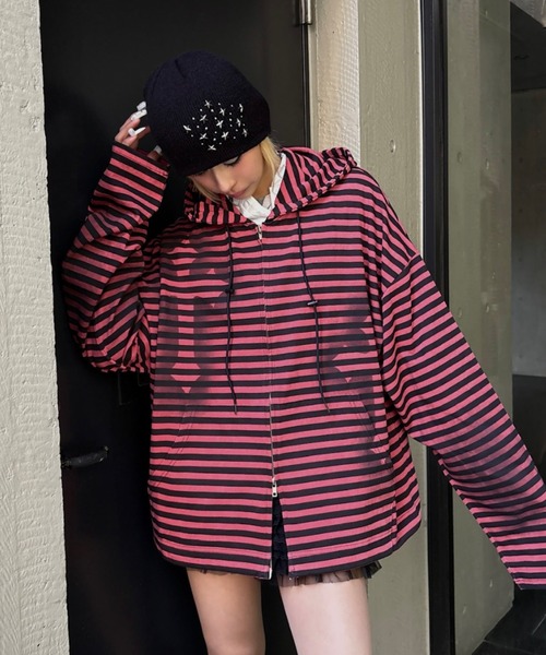 Never mind the XU（ネバーマインドザエックスユー）の「【Never mind the XU】star studs beanie / 【ネバーマインド ザ エックスユー】スタースタッズビーニー（ニットキャップ/ビーニー・メンズ・ブラック/グレー/ベージュ・ONE SIZE）」の12枚目の写真