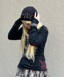 Never mind the XU（ネバーマインドザエックスユー）の「【Never mind the XU】star studs beanie / 【ネバーマインド ザ エックスユー】スタースタッズビーニー（ニットキャップ/ビーニー）」