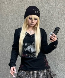 Never mind the XU（ネバーマインドザエックスユー）の「【Never mind the XU】star studs beanie / 【ネバーマインド ザ エックスユー】スタースタッズビーニー（ニットキャップ/ビーニー）」