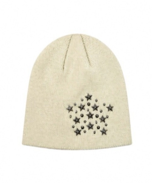 Never mind the XU（ネバーマインドザエックスユー）の「【Never mind the XU】star studs beanie / 【ネバーマインド ザ エックスユー】スタースタッズビーニー（ニットキャップ/ビーニー・メンズ・ブラック/グレー/ベージュ・ONE SIZE）」の17枚目の写真