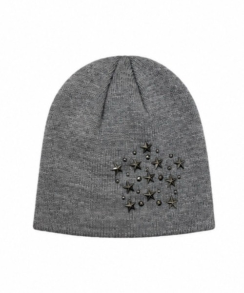 Never mind the XU（ネバーマインドザエックスユー）の「【Never mind the XU】star studs beanie / 【ネバーマインド ザ エックスユー】スタースタッズビーニー（ニットキャップ/ビーニー・メンズ・ブラック/グレー/ベージュ・ONE SIZE）」の15枚目の写真