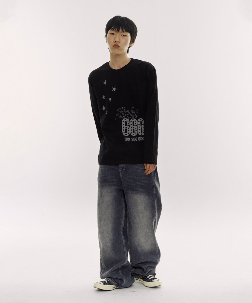 DEFYCLUBROBBERS(ディファイクラブロバース)の「フライト666 ロングスリーブ (2カラー)(Tシャツ/カットソー・レディース・ブラウン/ブラック・MEDIUM/LARGE)」の5枚目の写真