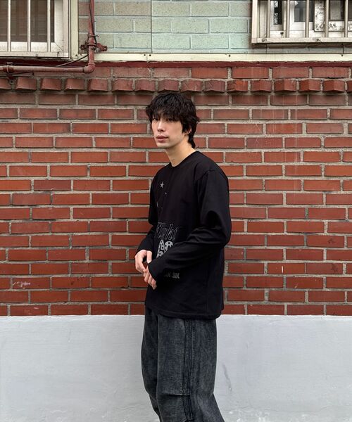 DEFYCLUBROBBERS(ディファイクラブロバース)の「フライト666 ロングスリーブ (2カラー)(Tシャツ/カットソー・レディース・ブラウン/ブラック・MEDIUM/LARGE)」の8枚目の写真