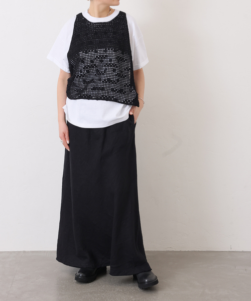 JOURNAL STANDARD LUXE(ジャーナルスタンダード ラックス)の「クロシェベスト(ベスト・レディース・ホワイト×ホワイト/ブラック・FREE)」の22枚目の写真