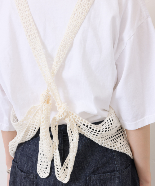 JOURNAL STANDARD LUXE(ジャーナルスタンダード ラックス)の「クロシェベスト(ベスト・レディース・ホワイト×ホワイト/ブラック・FREE)」の12枚目の写真