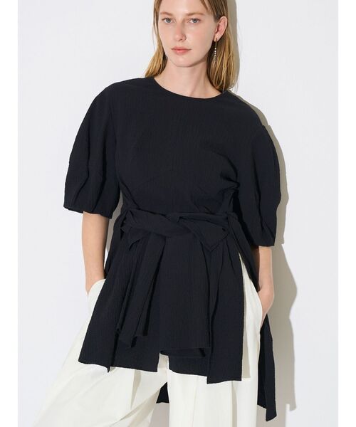 ELENDEEK（エレンディーク）の「ノットデザインブラウス（シャツ/ブラウス・レディース・オフホワイト/ブラック・FREE）」の2枚目の写真