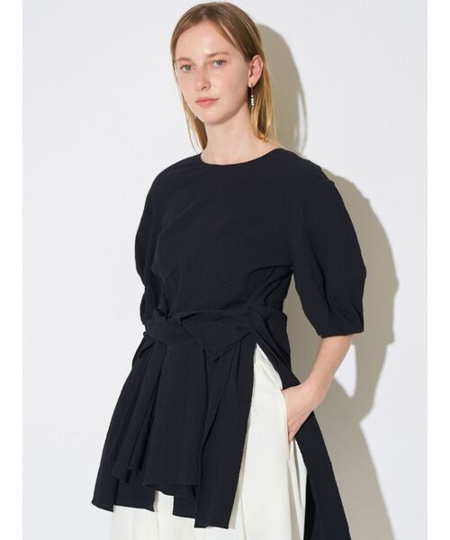 ELENDEEK（エレンディーク）の「ノットデザインブラウス（シャツ/ブラウス・レディース・オフホワイト/ブラック・FREE）」の6枚目の写真