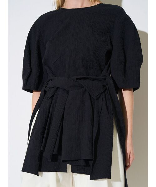 ELENDEEK（エレンディーク）の「ノットデザインブラウス（シャツ/ブラウス・レディース・オフホワイト/ブラック・FREE）」の4枚目の写真