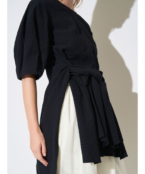 ELENDEEK（エレンディーク）の「ノットデザインブラウス（シャツ/ブラウス・レディース・オフホワイト/ブラック・FREE）」の3枚目の写真