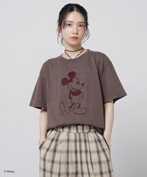 GOOD ROCK SPEED/ MickeyMouse / Tshirts Brown