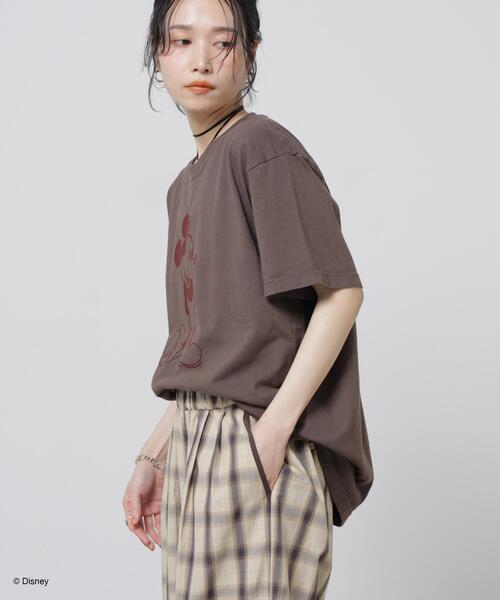 GOOD ROCK SPEED（グッドロックスピード）の「GOOD ROCK SPEED/ MickeyMouse / Tshirts Brown（Tシャツ/カットソー・レディース・ブラウン・FREE）」の4枚目の写真
