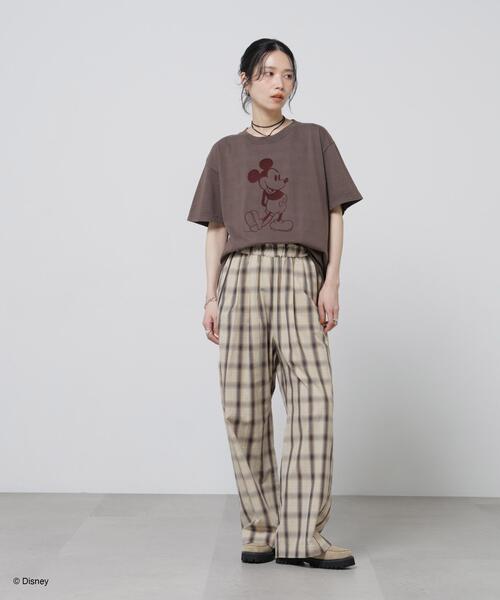 GOOD ROCK SPEED（グッドロックスピード）の「GOOD ROCK SPEED/ MickeyMouse / Tshirts Brown（Tシャツ/カットソー・レディース・ブラウン・FREE）」の5枚目の写真