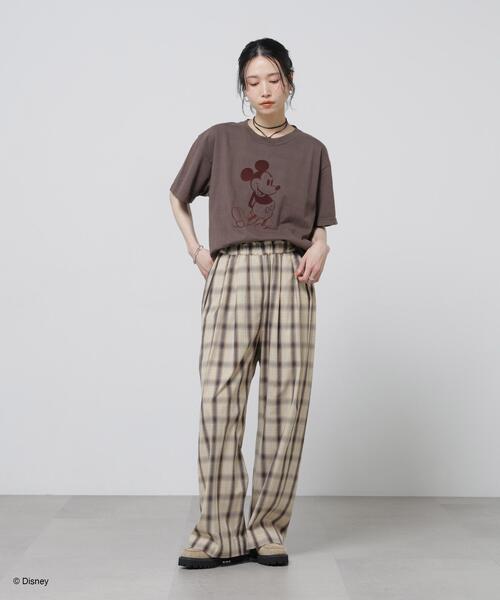 GOOD ROCK SPEED（グッドロックスピード）の「GOOD ROCK SPEED/ MickeyMouse / Tshirts Brown（Tシャツ/カットソー・レディース・ブラウン・FREE）」の6枚目の写真