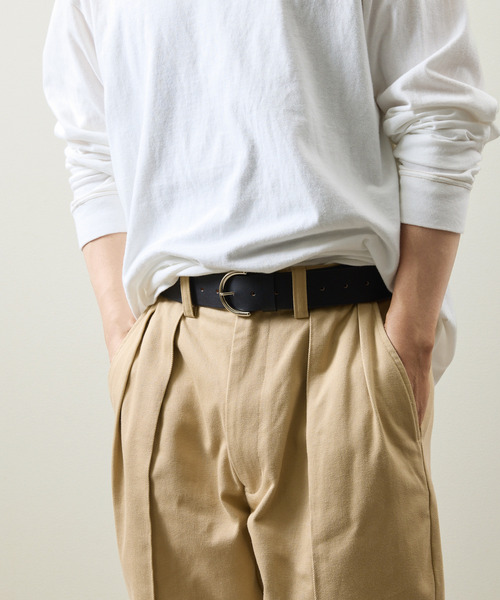 ITTI（イッチ）の「ITTI イッチ / HERRIE 16HOLE 40 BELT THUG サドルレザー16ホールレザーベルト / ITTI-GOODS-099-TG（ベルト・メンズ・ブラック・FREE）」の7枚目の写真